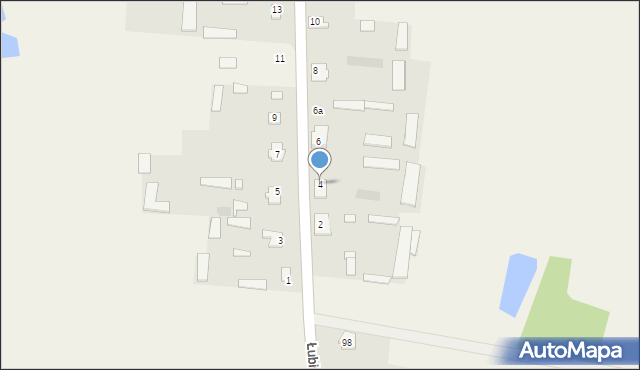 Łubin Rudołty, Łubin Rudołty, 4, mapa Łubin Rudołty