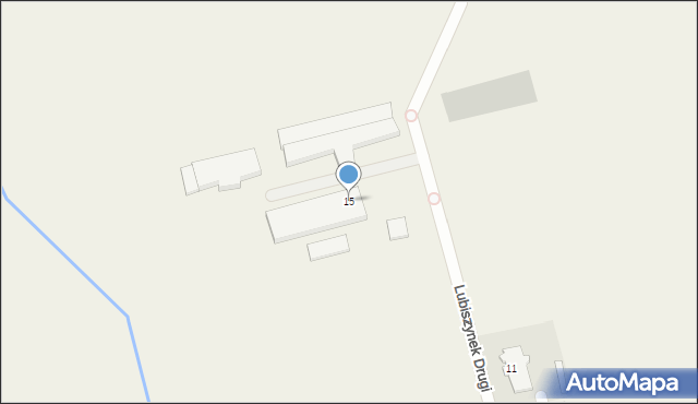 Lubiszynek Drugi, Lubiszynek Drugi, 15, mapa Lubiszynek Drugi