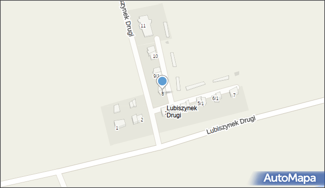 Lubiszynek Drugi, Lubiszynek Drugi, 8, mapa Lubiszynek Drugi