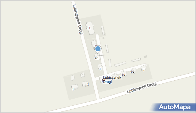 Lubiszynek Drugi, Lubiszynek Drugi, 9/2, mapa Lubiszynek Drugi