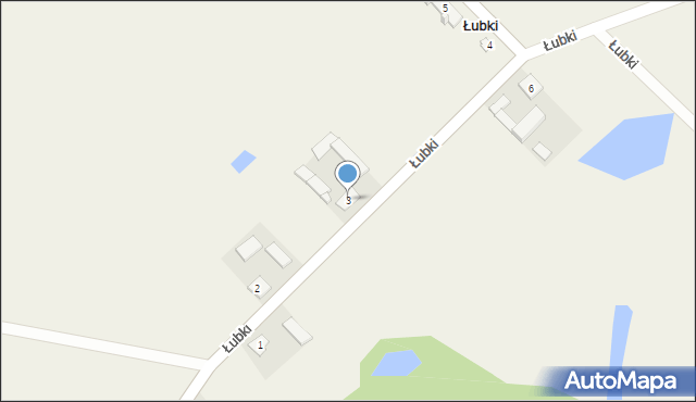 Łubki, Łubki, 3, mapa Łubki