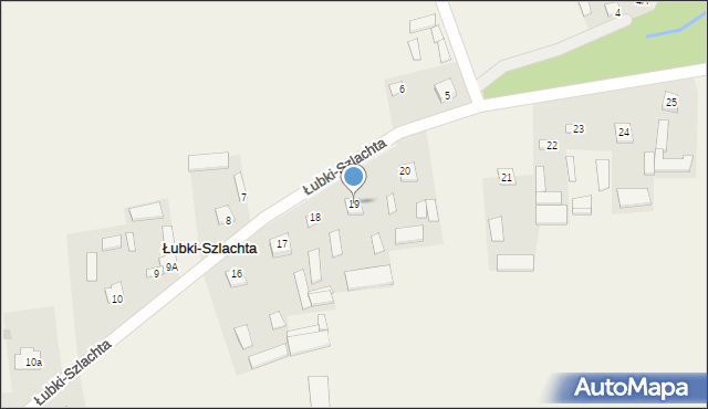 Łubki-Szlachta, Łubki-Szlachta, 19, mapa Łubki-Szlachta