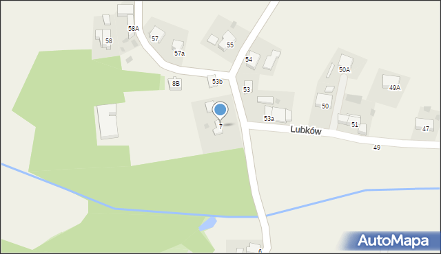 Lubków, Lubków, 7, mapa Lubków