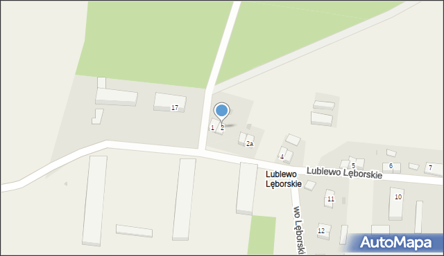 Lublewo Lęborskie, Lublewo Lęborskie, 2, mapa Lublewo Lęborskie