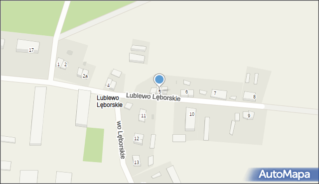 Lublewo Lęborskie, Lublewo Lęborskie, 5, mapa Lublewo Lęborskie