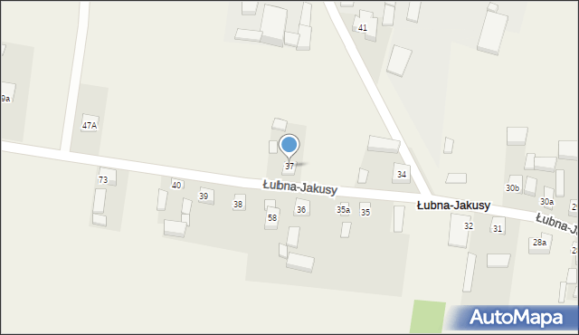 Łubna-Jakusy, Łubna-Jakusy, 37, mapa Łubna-Jakusy