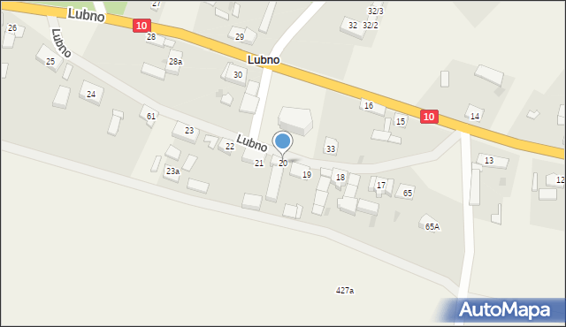 Lubno, Lubno, 20, mapa Lubno