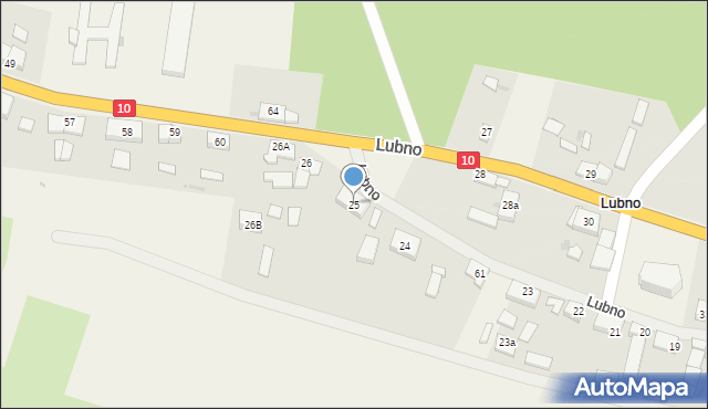 Lubno, Lubno, 25, mapa Lubno