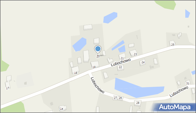 Lubochowo, Lubochowo, 20, mapa Lubochowo