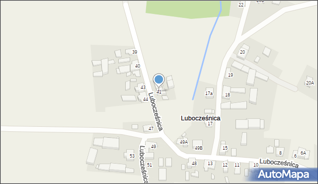 Lubocześnica, Lubocześnica, 41, mapa Lubocześnica