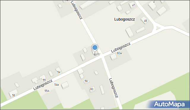 Lubogoszcz, Lubogoszcz, 53, mapa Lubogoszcz