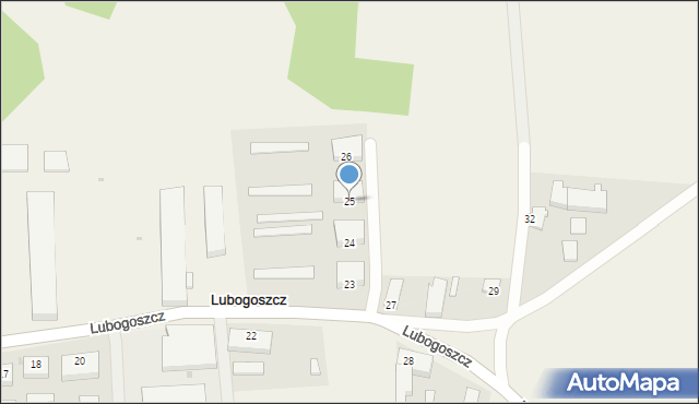 Lubogoszcz, Lubogoszcz, 25, mapa Lubogoszcz