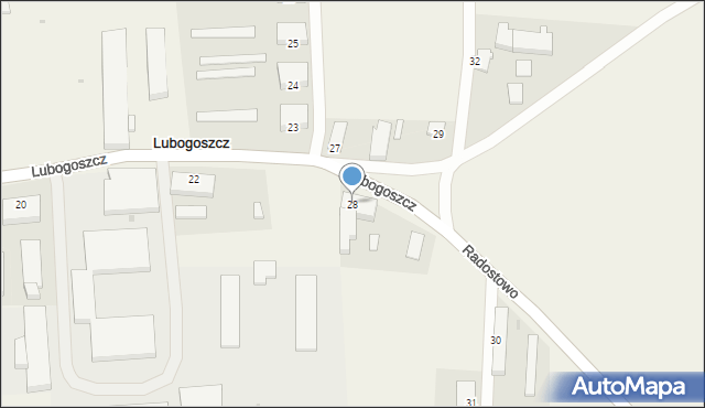 Lubogoszcz, Lubogoszcz, 28, mapa Lubogoszcz