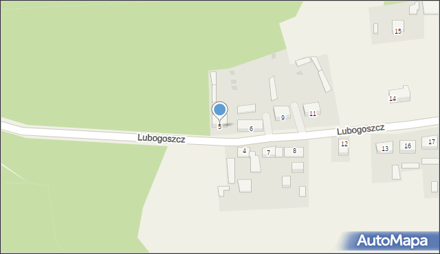 Lubogoszcz, Lubogoszcz, 5, mapa Lubogoszcz