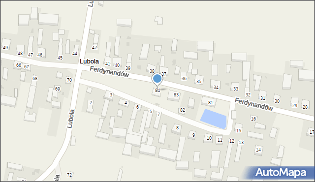 Lubola, Lubola, 84, mapa Lubola