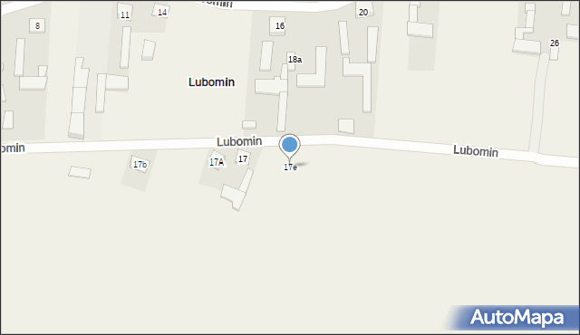 Lubomin, Lubomin, 17e, mapa Lubomin