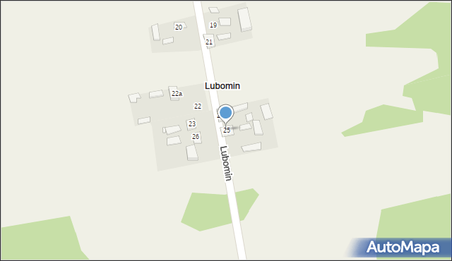 Lubomin, Lubomin, 25, mapa Lubomin