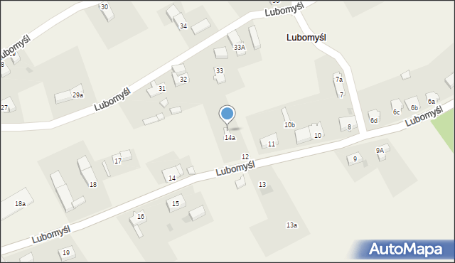 Lubomyśl, Lubomyśl, 14b, mapa Lubomyśl
