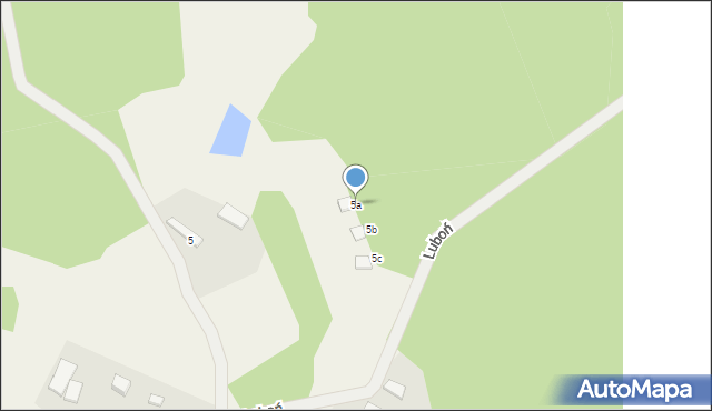 Luboń, Luboń, 5a, mapa Luboń