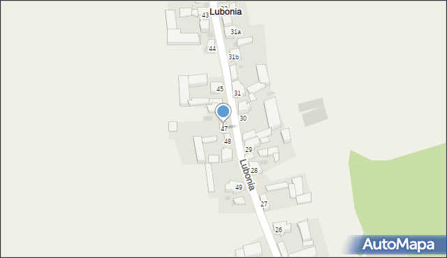 Lubonia, Lubonia, 47, mapa Lubonia