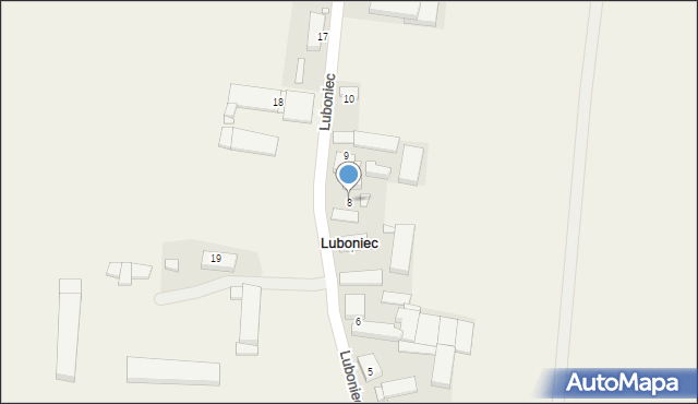 Luboniec, Luboniec, 8, mapa Luboniec