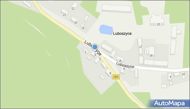 Luboszyce, Luboszyce, 4, mapa Luboszyce