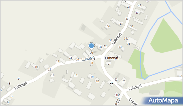 Lubotyń, Lubotyń, 29, mapa Lubotyń