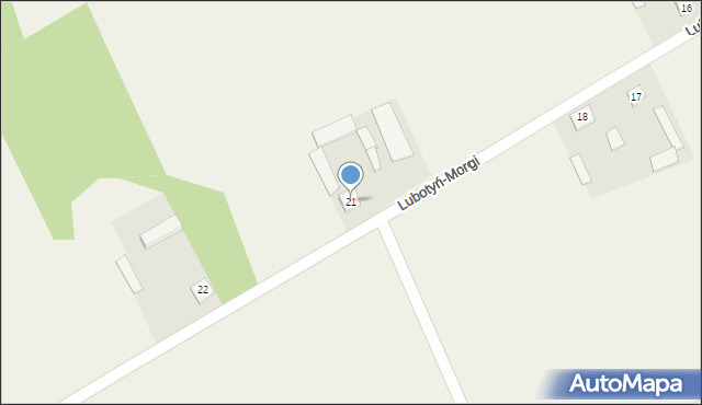 Lubotyń-Morgi, Lubotyń-Morgi, 21, mapa Lubotyń-Morgi