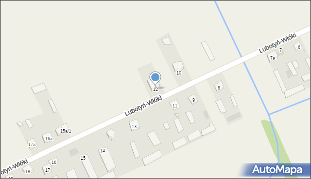 Lubotyń-Włóki, Lubotyń-Włóki, 12, mapa Lubotyń-Włóki