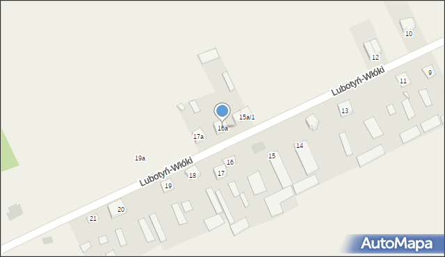 Lubotyń-Włóki, Lubotyń-Włóki, 16a, mapa Lubotyń-Włóki
