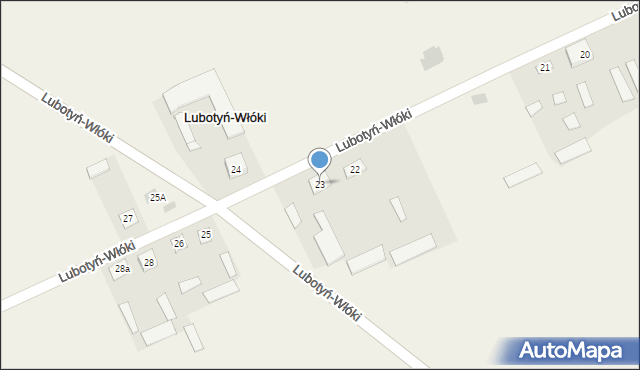 Lubotyń-Włóki, Lubotyń-Włóki, 23, mapa Lubotyń-Włóki