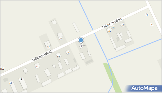 Lubotyń-Włóki, Lubotyń-Włóki, 8, mapa Lubotyń-Włóki