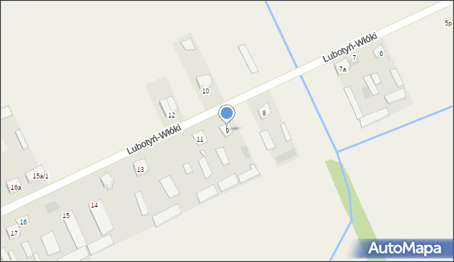 Lubotyń-Włóki, Lubotyń-Włóki, 9, mapa Lubotyń-Włóki