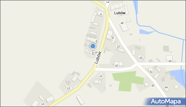 Lubów, Lubów, 11, mapa Lubów