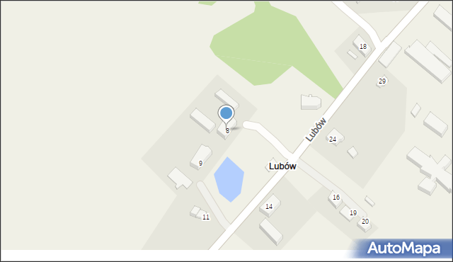 Lubów, Lubów, 8, mapa Lubów