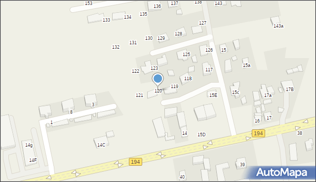 Łubowo, Łubowo, 120, mapa Łubowo