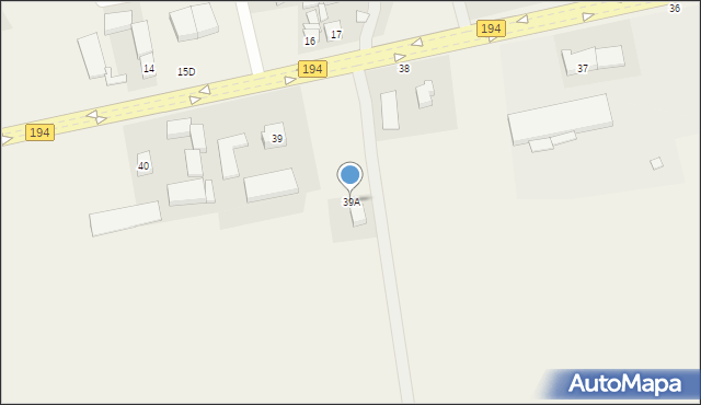 Łubowo, Łubowo, 39A, mapa Łubowo