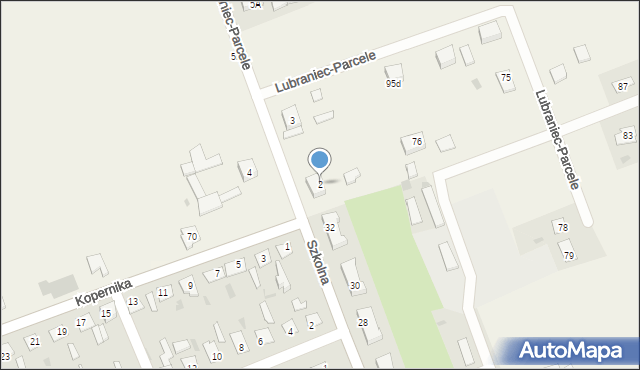 Lubraniec-Parcele, Lubraniec-Parcele, 2, mapa Lubraniec-Parcele