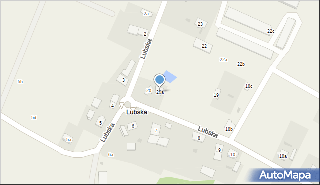 Lubska, Lubska, 20a, mapa Lubska