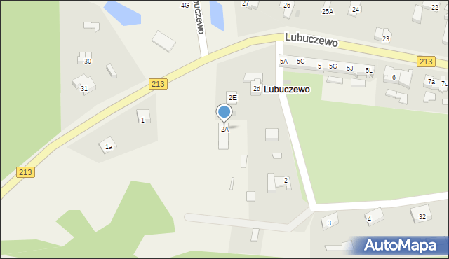 Lubuczewo, Lubuczewo, 2A, mapa Lubuczewo