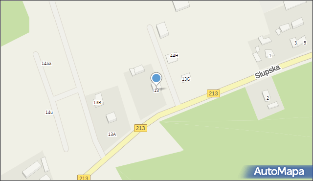 Lubuczewo, Lubuczewo, 13, mapa Lubuczewo