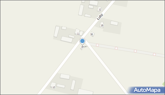 Łuby, Łuby, 37, mapa Łuby