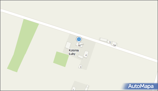 Łuby, Łuby, 4a, mapa Łuby