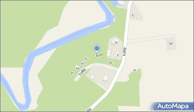 Łuby, Łuby, 6b, mapa Łuby