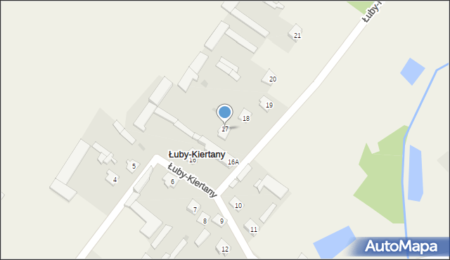 Łuby-Kiertany, Łuby-Kiertany, 17, mapa Łuby-Kiertany