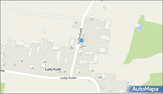 Łuby-Kurki, Łuby-Kurki, 18, mapa Łuby-Kurki