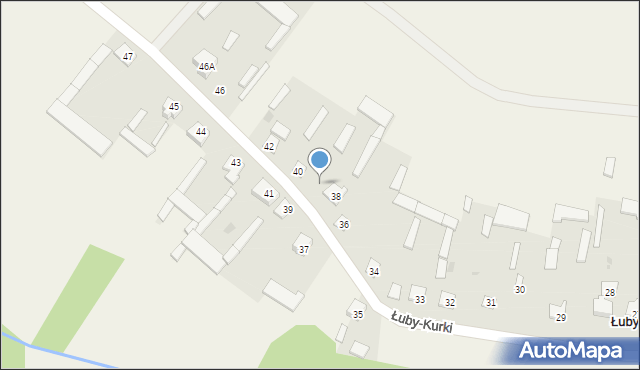 Łuby-Kurki, Łuby-Kurki, 38A, mapa Łuby-Kurki