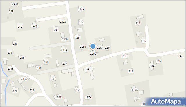 Lubzina, Lubzina, 116C, mapa Lubzina