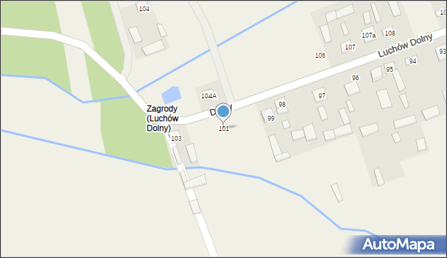 Luchów Dolny, Luchów Dolny, 101, mapa Luchów Dolny