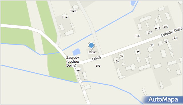 Luchów Dolny, Luchów Dolny, 104A, mapa Luchów Dolny